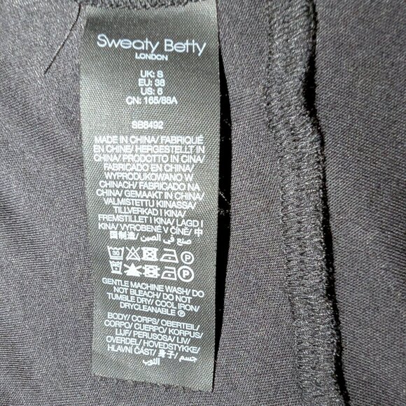 Sweaty Betty | Tori Twist Front Black Hooded Pullover Long Sleeves | Size 6 - Picture 11 of 12